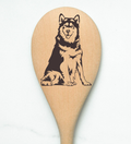 Alaskan Malamute Wooden Spoon
