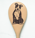 American Staffordshire Terrier Wooden Spoon