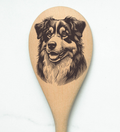 Australian Shepherd2 Wooden Spoon