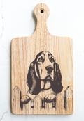 Basset Hound Cutting Cheese Board