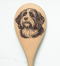 Bearded Collie2 Wooden Spoon