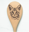 Bengal Cat Wooden Cooking Spoon Kitchen
