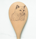 British Shorthair Cat Wooden Cooking Spoon Kitchen