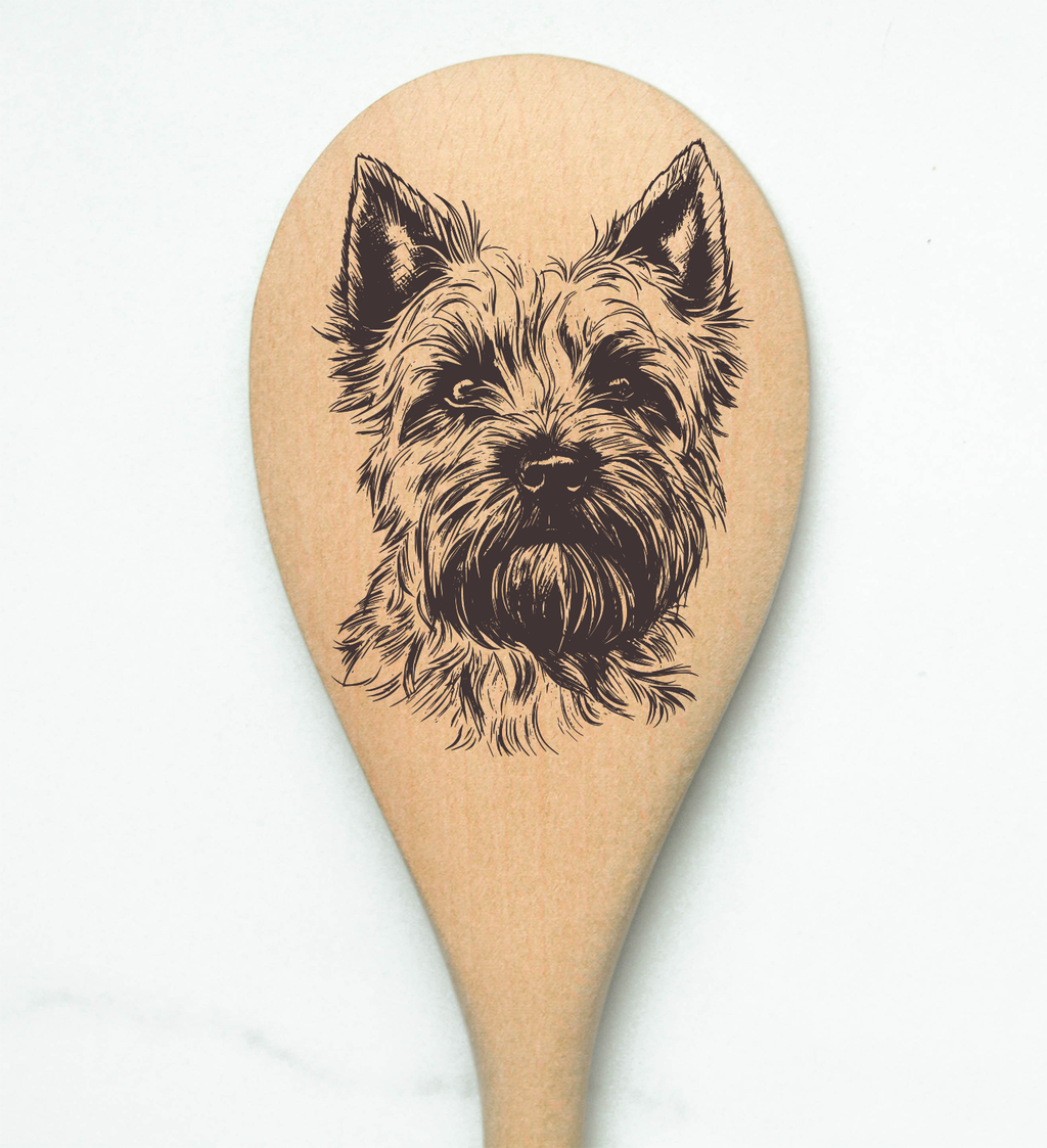 Cairn Terrier Wooden Spoon