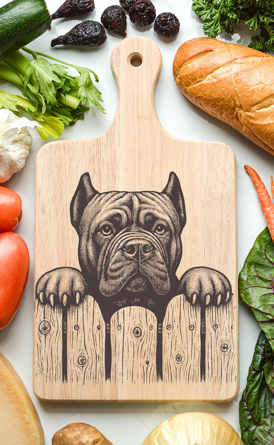 Cane Corso Cutting Cheese Board