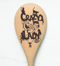 Crazy Cat Lady Wooden Cooking Spoon Kitchen