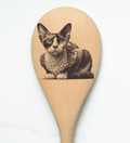 Cat Devon Rex Wooden Cooking Spoon Kitchen