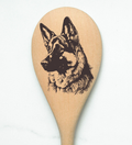 German Shepherd2 Wooden Spoon