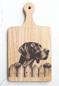 German Short Hair Pointer Cutting Cheese Board