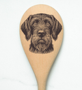 German Wire Hair Pointer Wooden Spoon