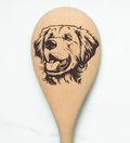 Golden Retriever1 Wooden Spoon