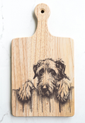 Irish Wolfhound Cutting Cheese Board