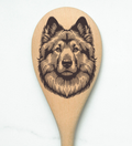 Norwegian Elkhound Wooden Spoon