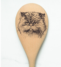 Cat Persian Face Wooden Cooking Spoon Kitchen