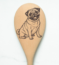 Pug - Body Wooden Spoon