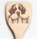 Saint Bernard Peeking Over Fence Spatula
