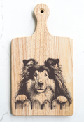 Shetland Sheepdog Cutting Cheese Board