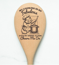 Cat My Cooking Is So Fabulous Even My Smoke Alarm Cheers Me On Wooden Cooking Spoon Kitchen