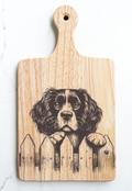 Springer Spaniel Dog Cutting Cheese Board