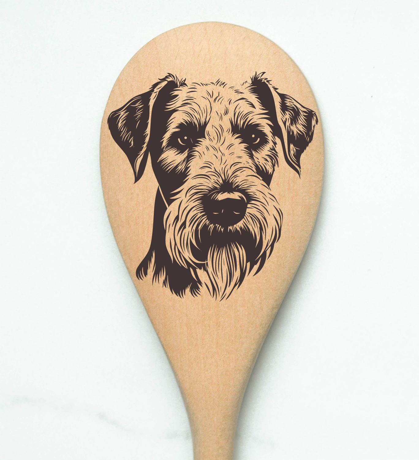 Airedale Terrier Wooden Spoon