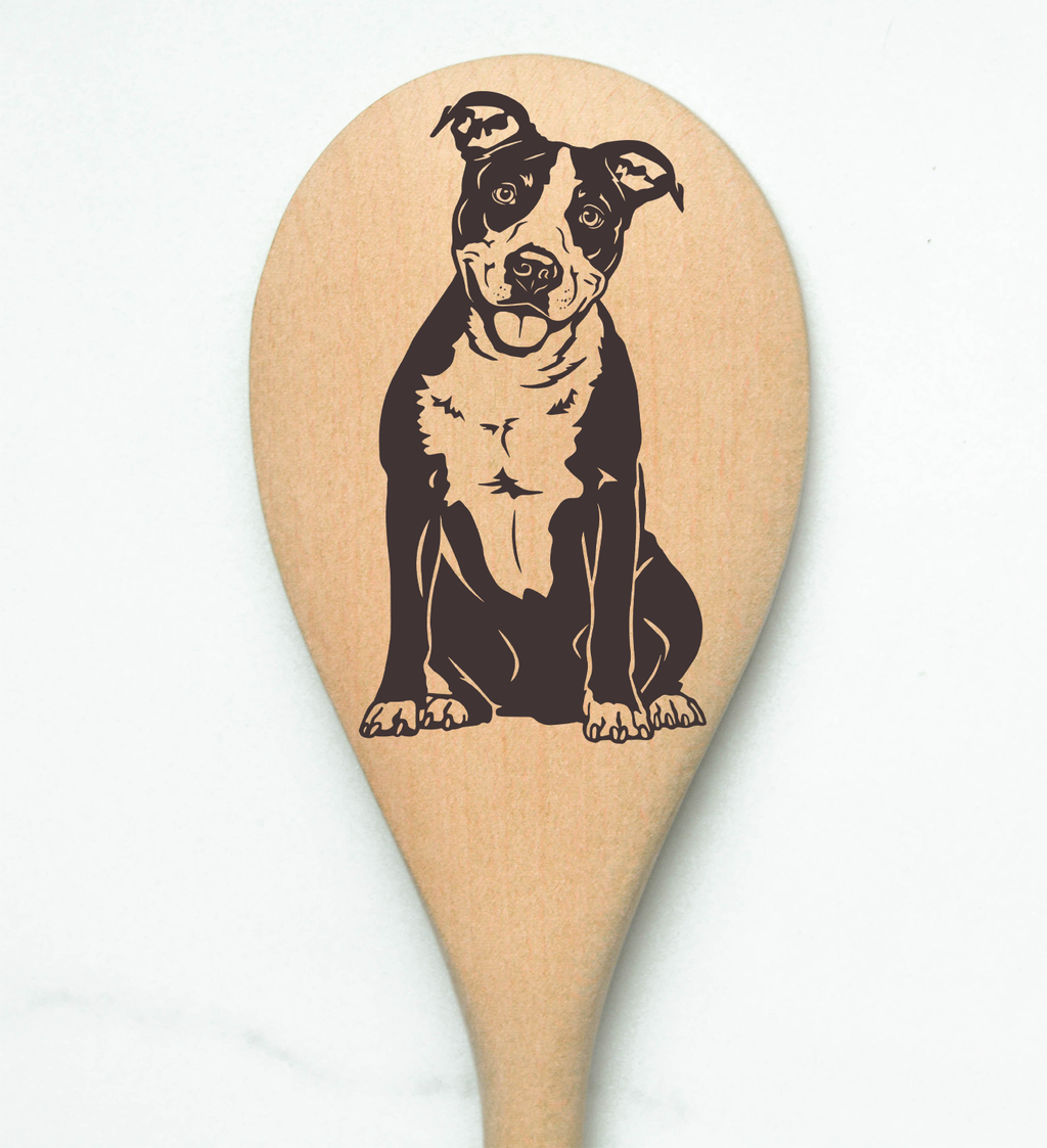 American Staffordshire Terrier Wooden Spoon