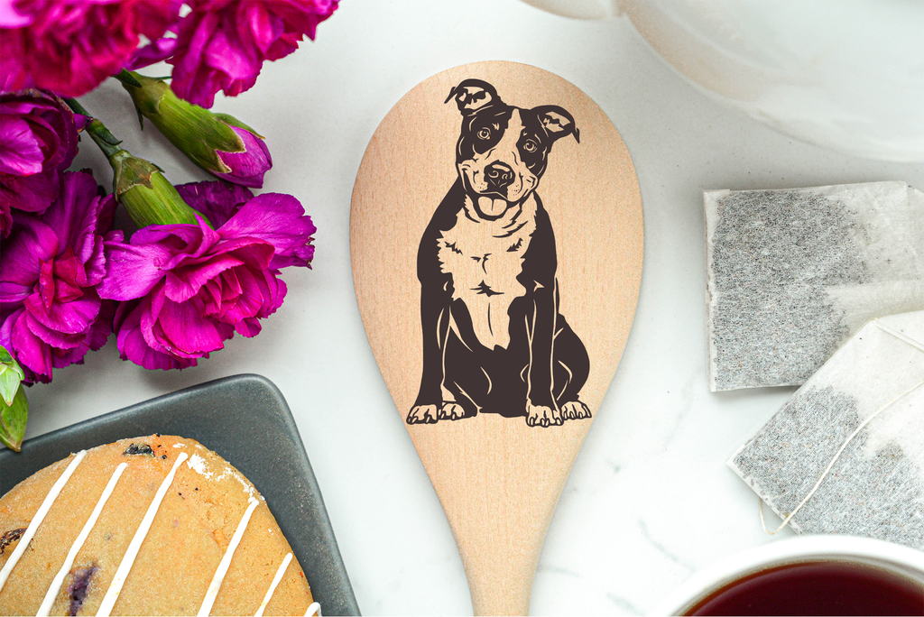 American Staffordshire Terrier Wooden Spoon