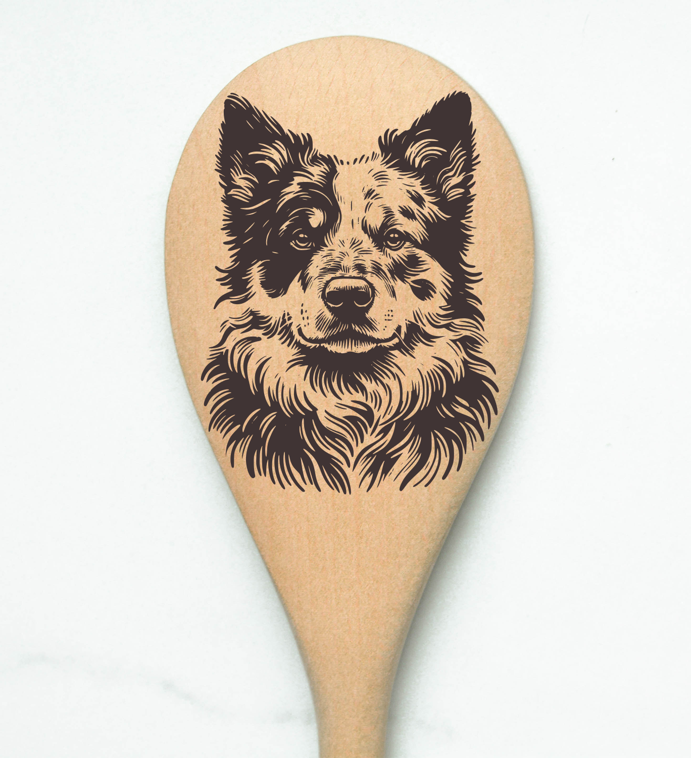 Australian Cattle Dog Wooden Spoon