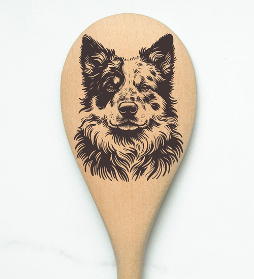 Australian Cattle Dog Wooden Spoon