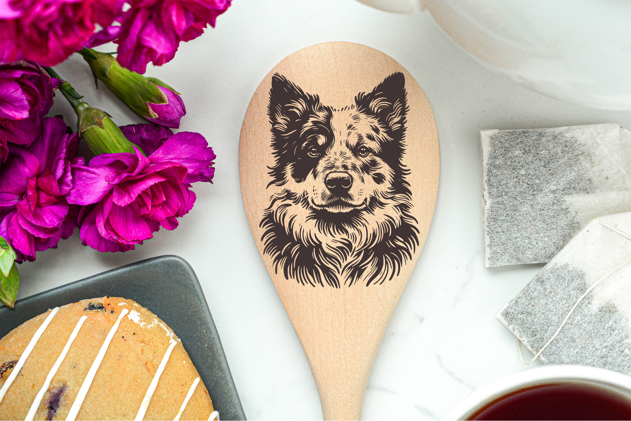 Australian Cattle Dog Wooden Spoon
