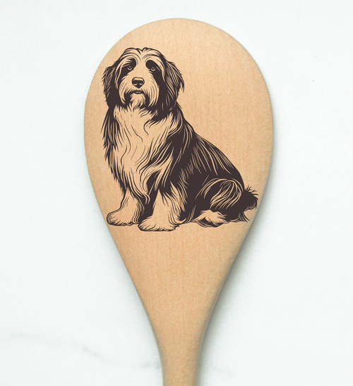 Bearded Collie Wooden Spoon