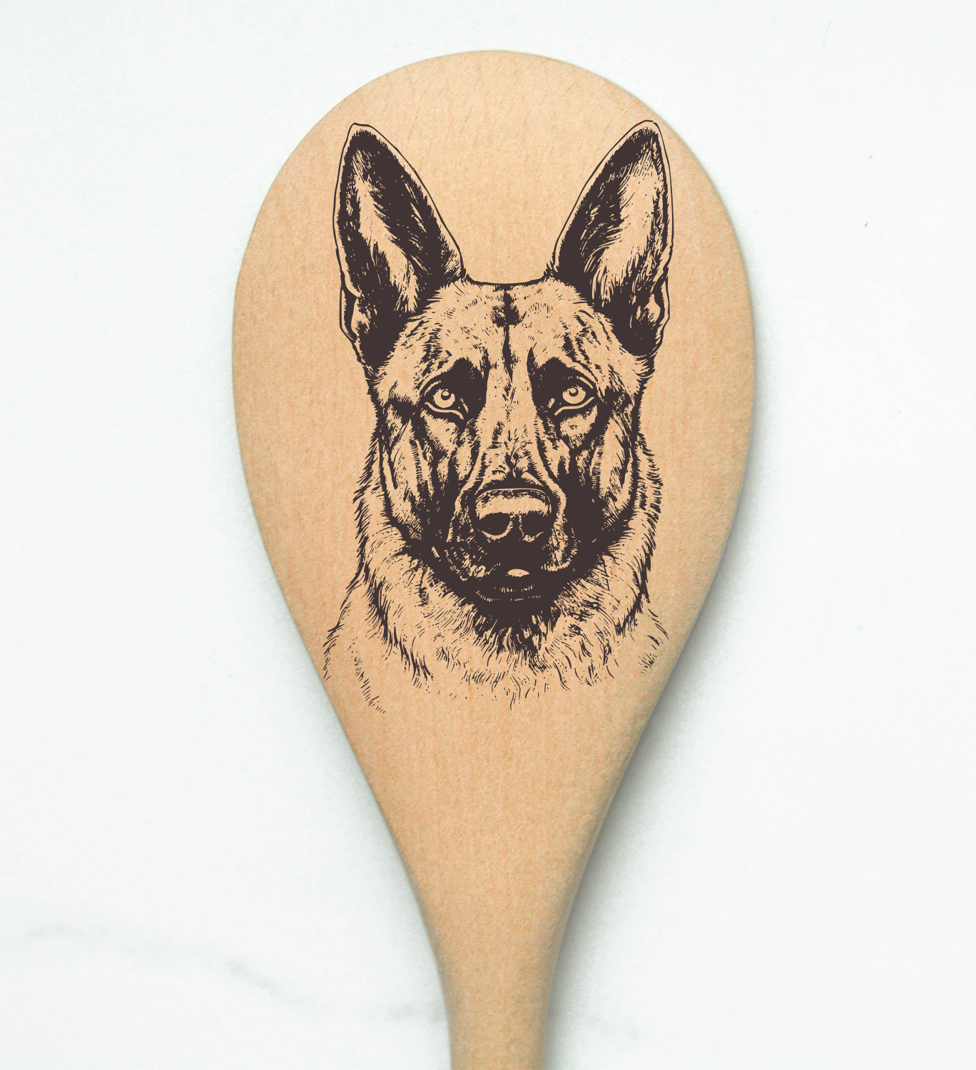 Belgian Malinois Wooden Spoon
