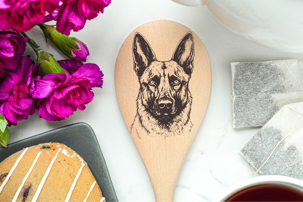 Belgian Malinois Wooden Spoon