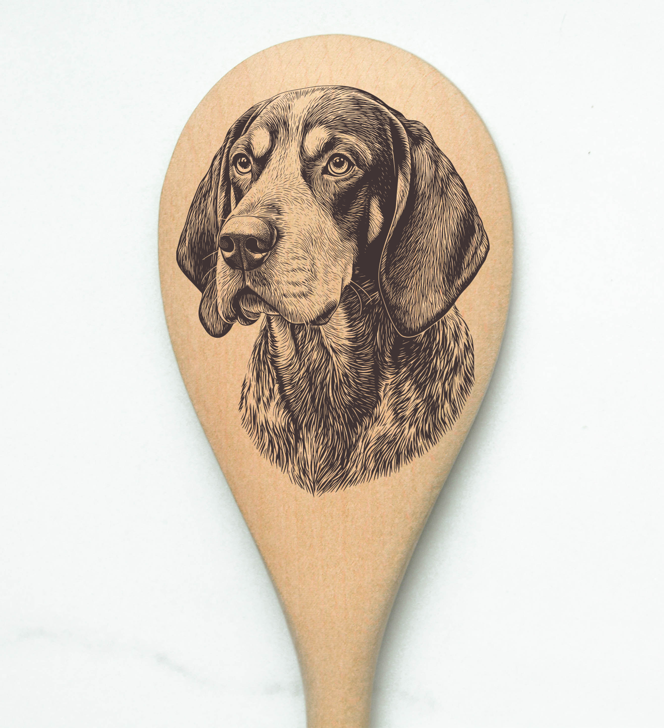 Bluetick Coonhound Wooden Spoon