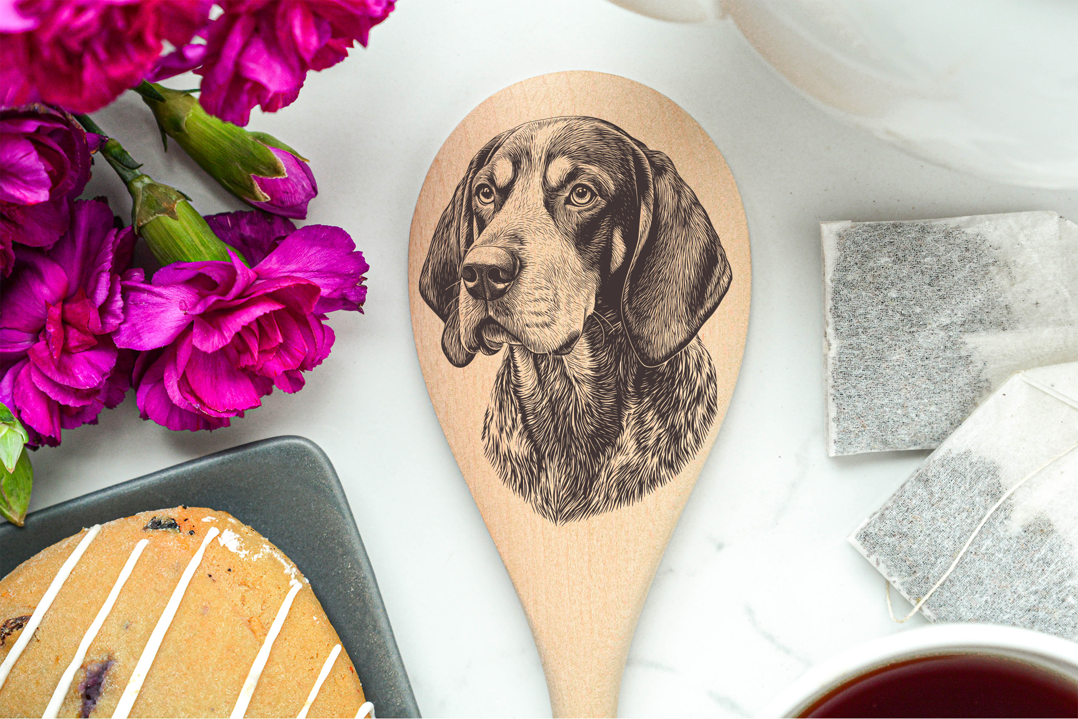 Bluetick Coonhound Wooden Spoon