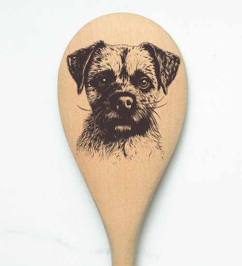 Border Terrier Wooden Spoon