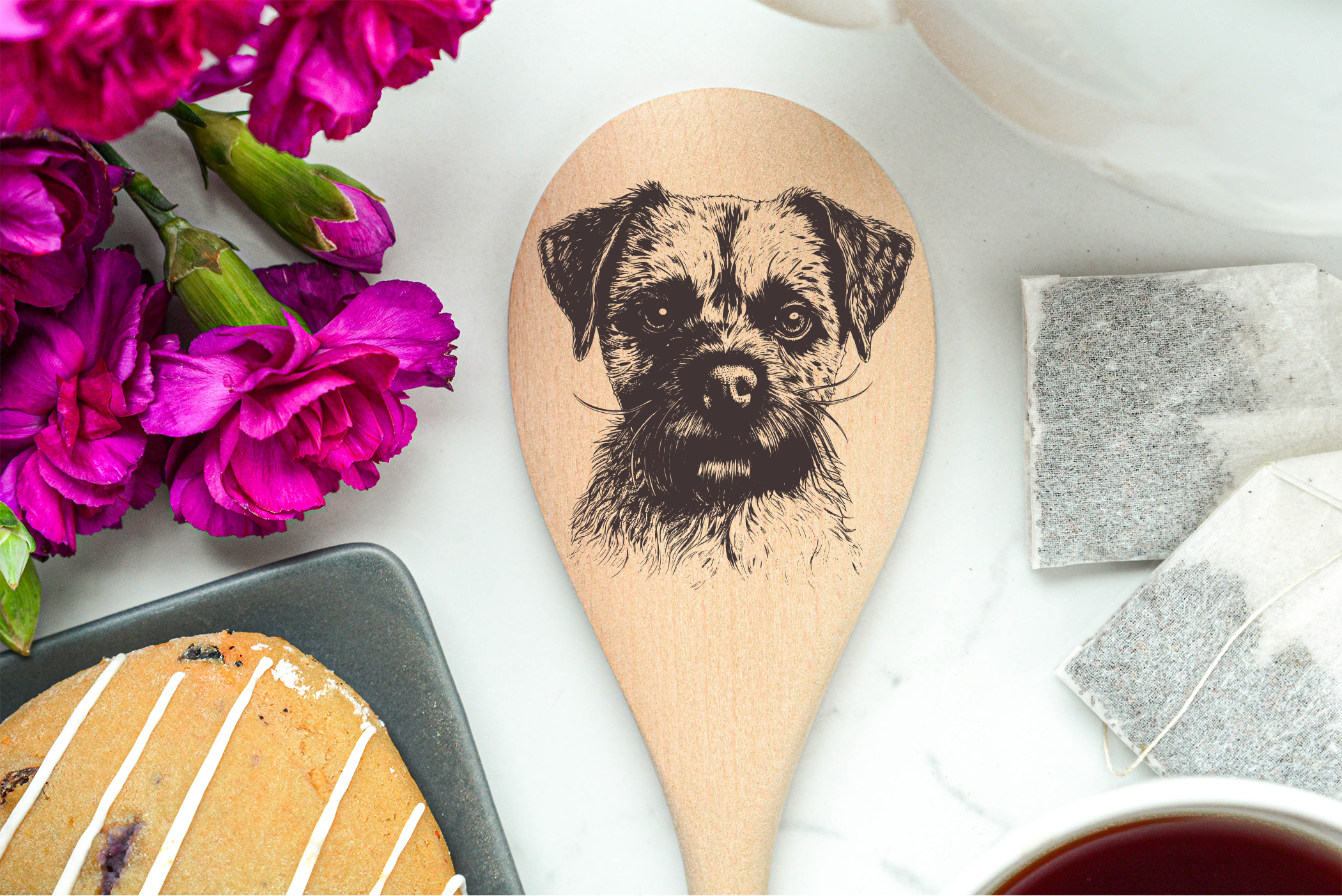 Border Terrier Wooden Spoon