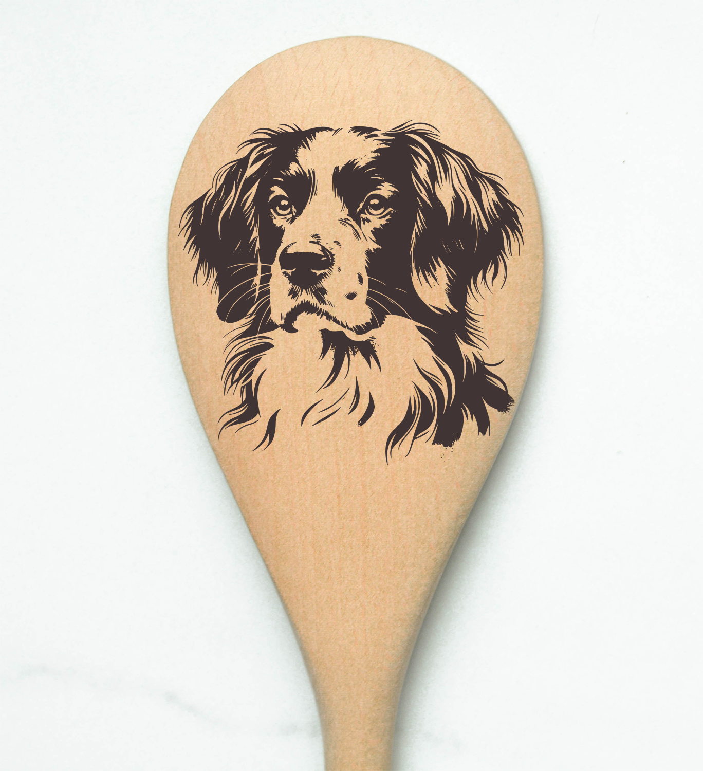 Brittany Spaniel Wooden Spoon
