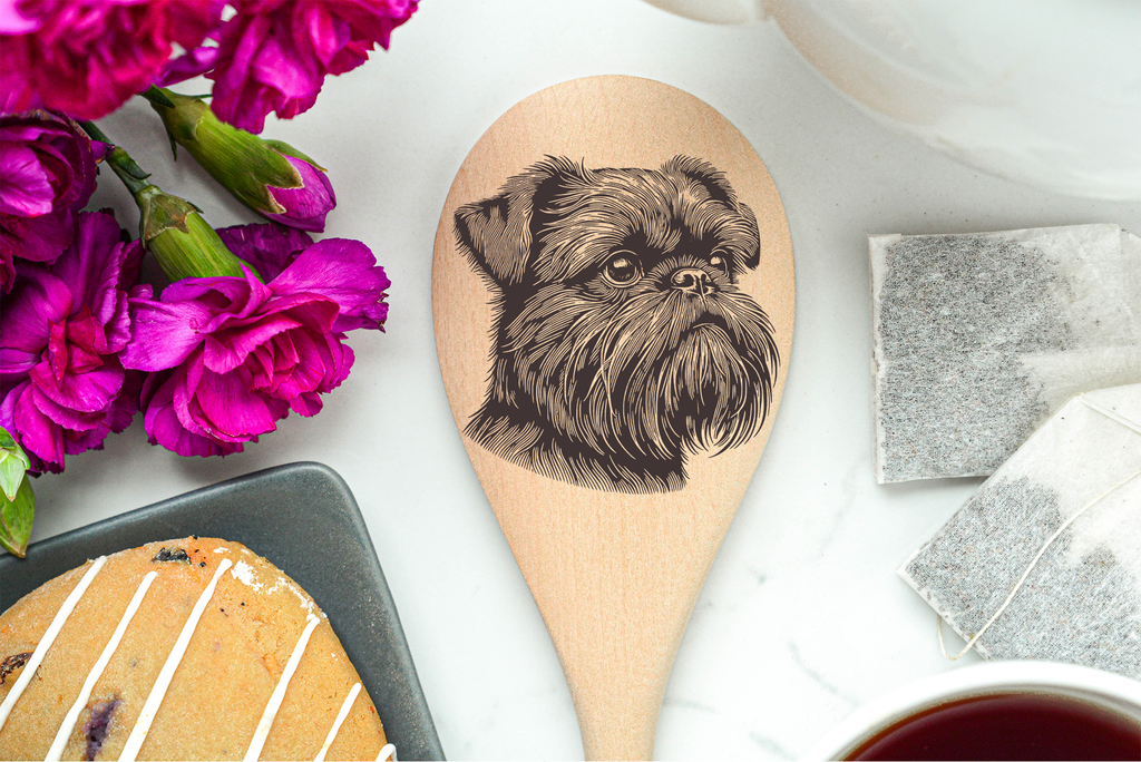 Brussels Griffon Wooden Spoon