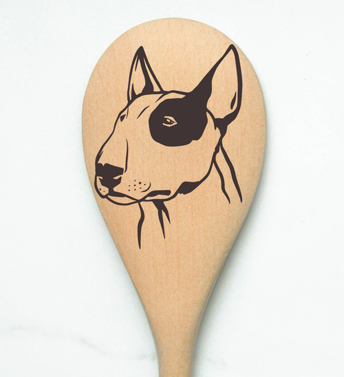 Bull Terrier Wooden Spoon