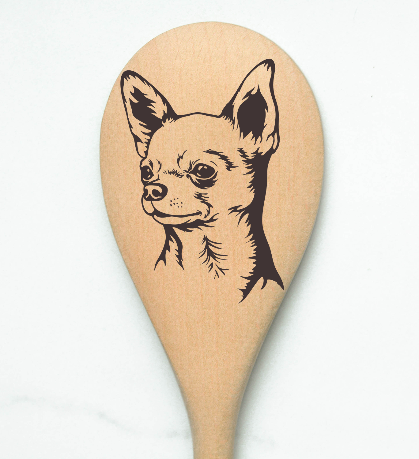 Chihuahua - Short Wooden Spoon