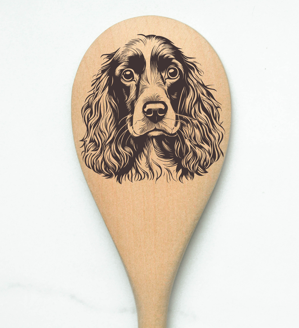 Cocker Spaniel Wooden Spoon