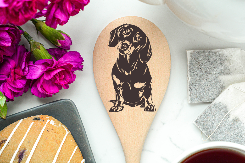 Dachshund  - Tilt Wooden Spoon