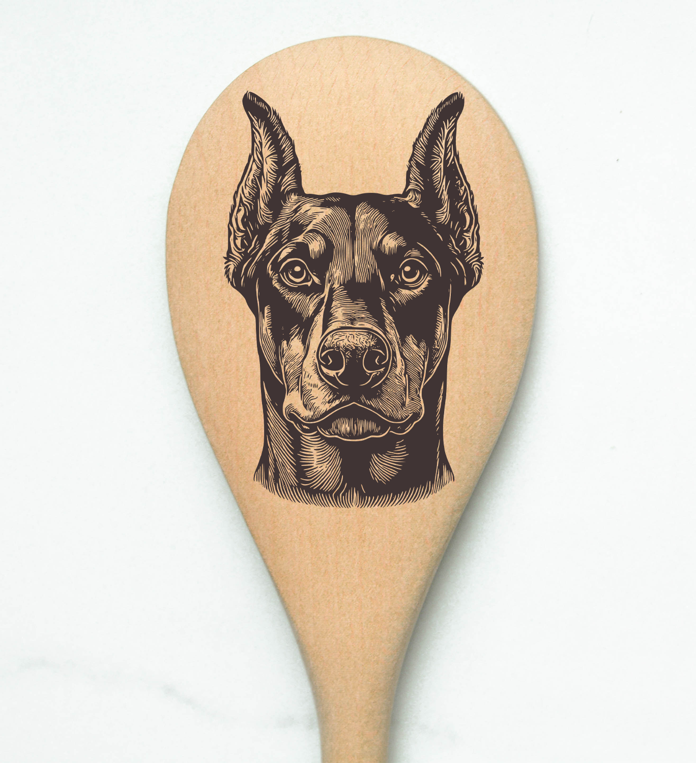 Doberman - Crop Wooden Spoon
