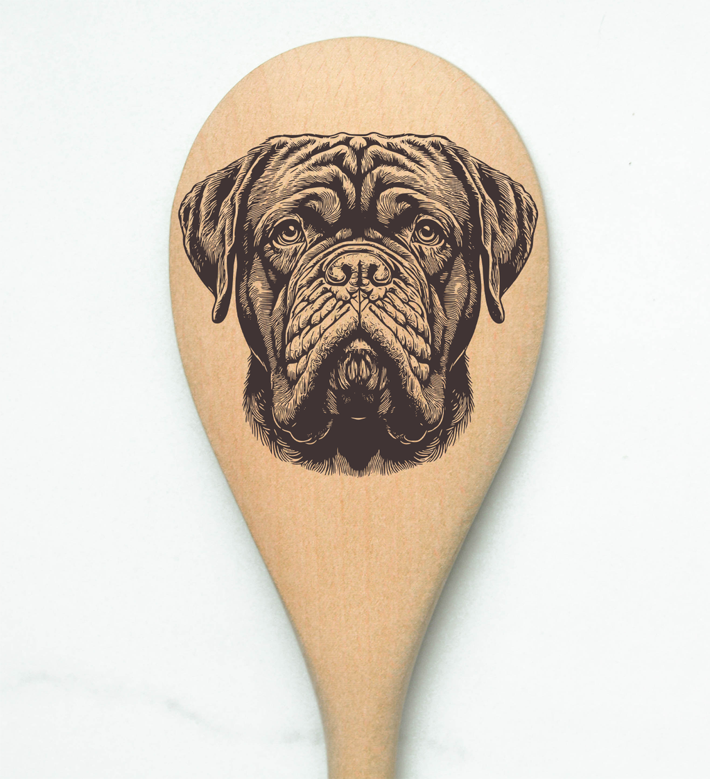 Dogue de Bordeaux Wooden Spoon