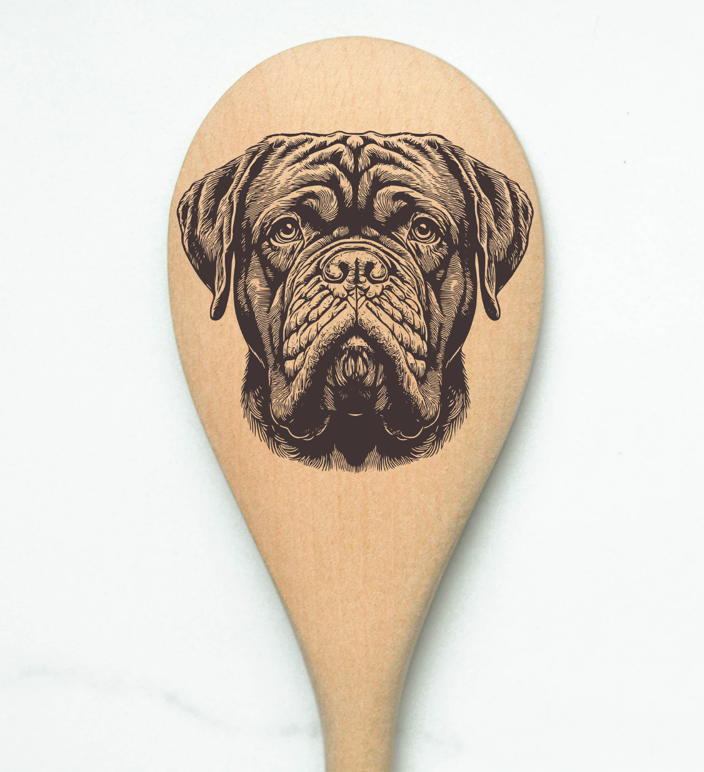 Dogue de Bordeaux Wooden Spoon
