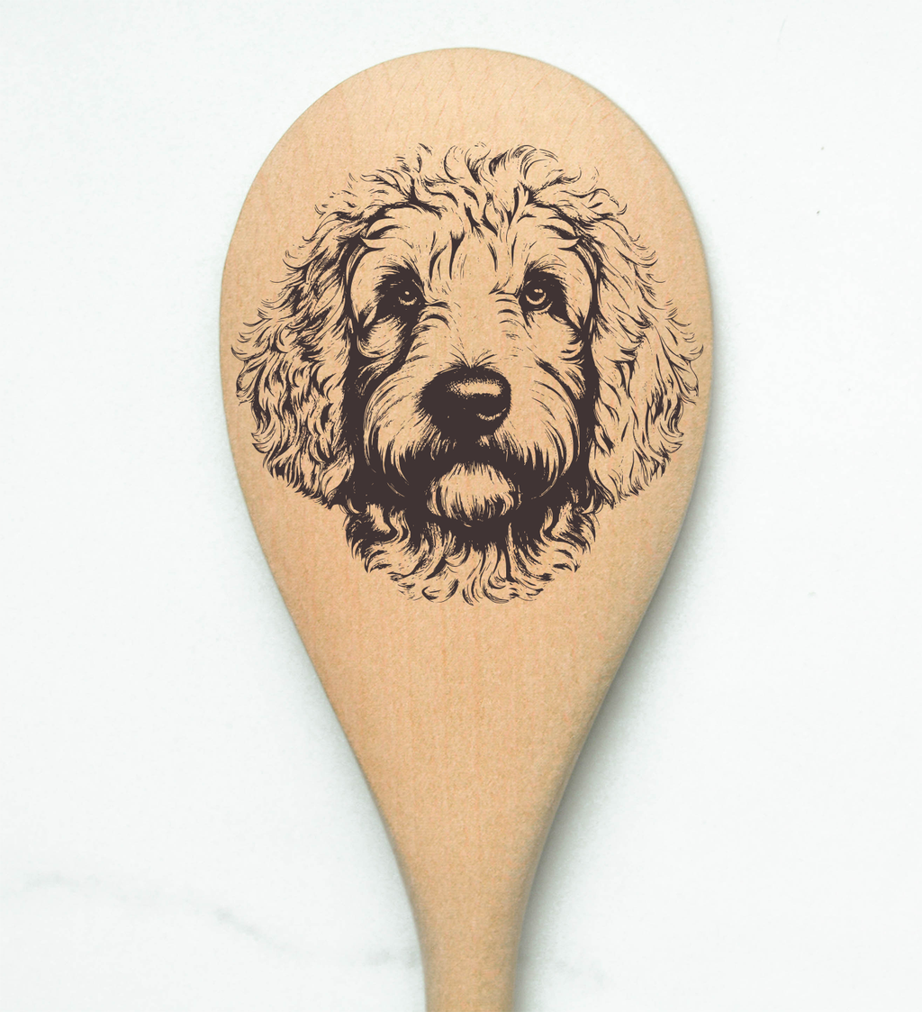 Doodle Front Wooden Spoon