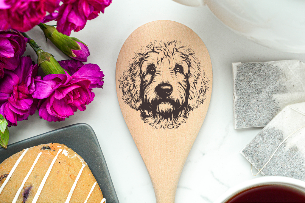 Doodle Front Wooden Spoon