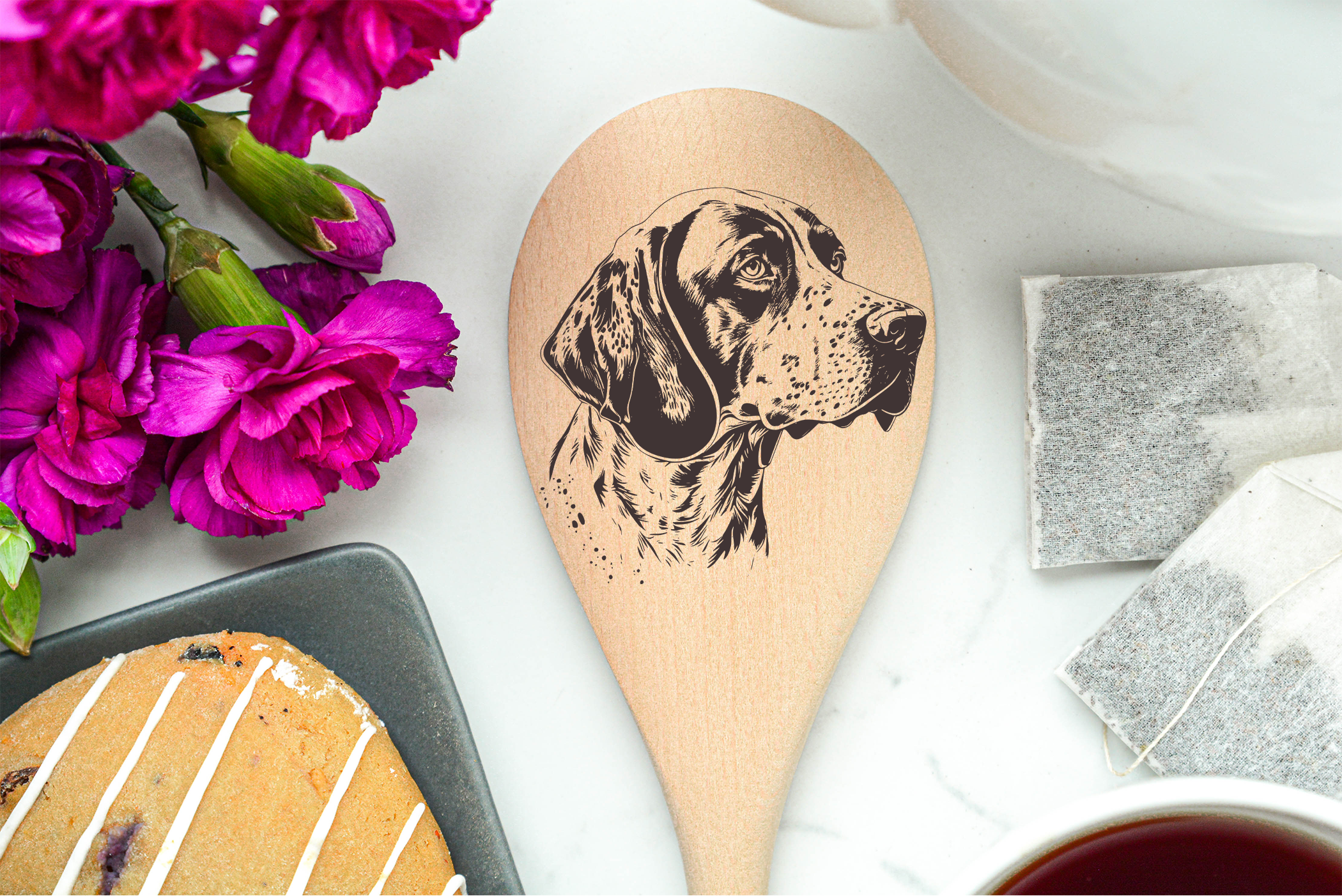 English Pointer Wooden Spoon