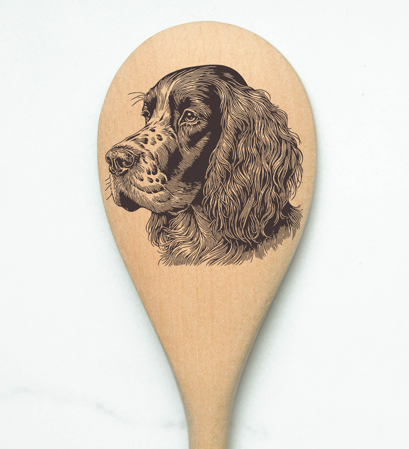 English Setter Wooden Spoon
