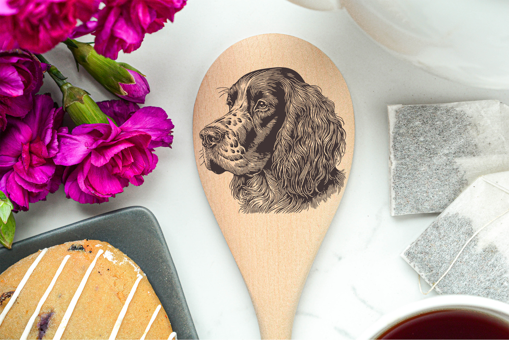 English Setter Wooden Spoon